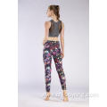 Women's Polyester Spandex Elastic Printed Leggings